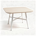 Eettafel van hout en metaal 120 x 80 x 75 cm met moderne afwerking