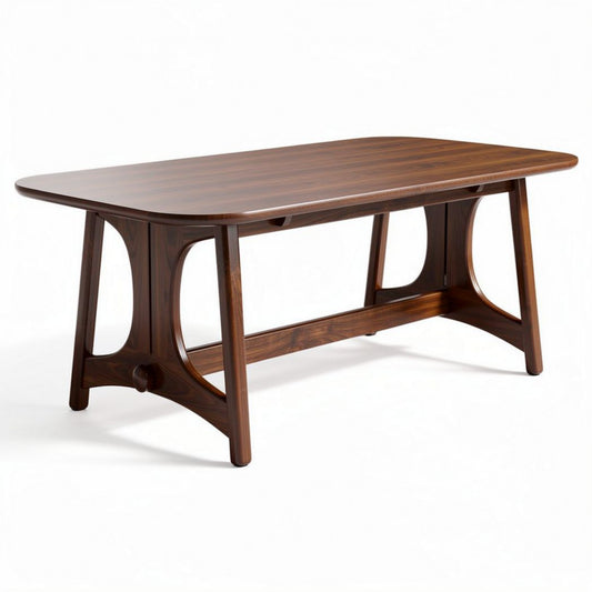 Eikenhouten tafel voor eetkamer 200 x 100 x 75cm met stevige poten