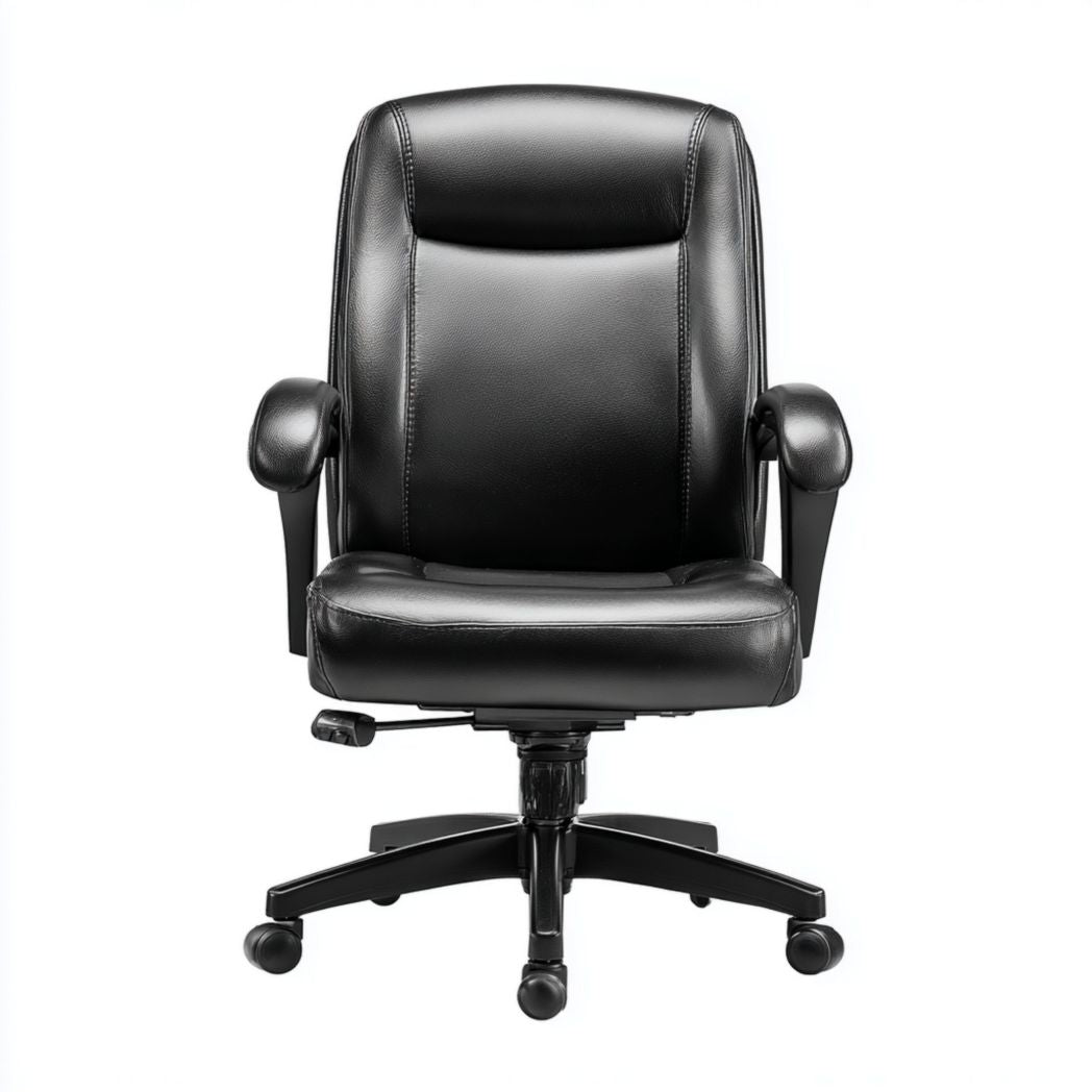 Ergonomische bureaustoel met hogere rugleuning en verstelbaar hoofdkussen 50 x 60 x 120cm grijs stof en chroom onderstel