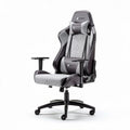 Gamingstoel met verstelbare armen en maximaal comfort in zwart en grijs 120 x 60 x 50cm
